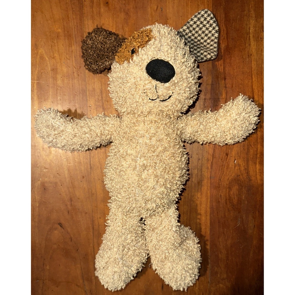 Lambs &‎ Ivy Curly Brown Puppy Dog Wilson Stuffed animal Baby Toy 15" 2011 Plush